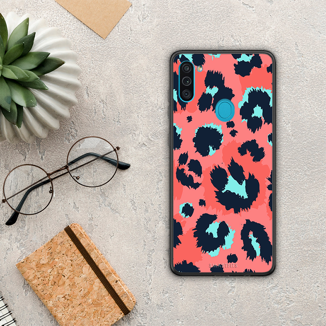 Animal Pink Leopard - Samsung Galaxy A11 / M11 θήκη