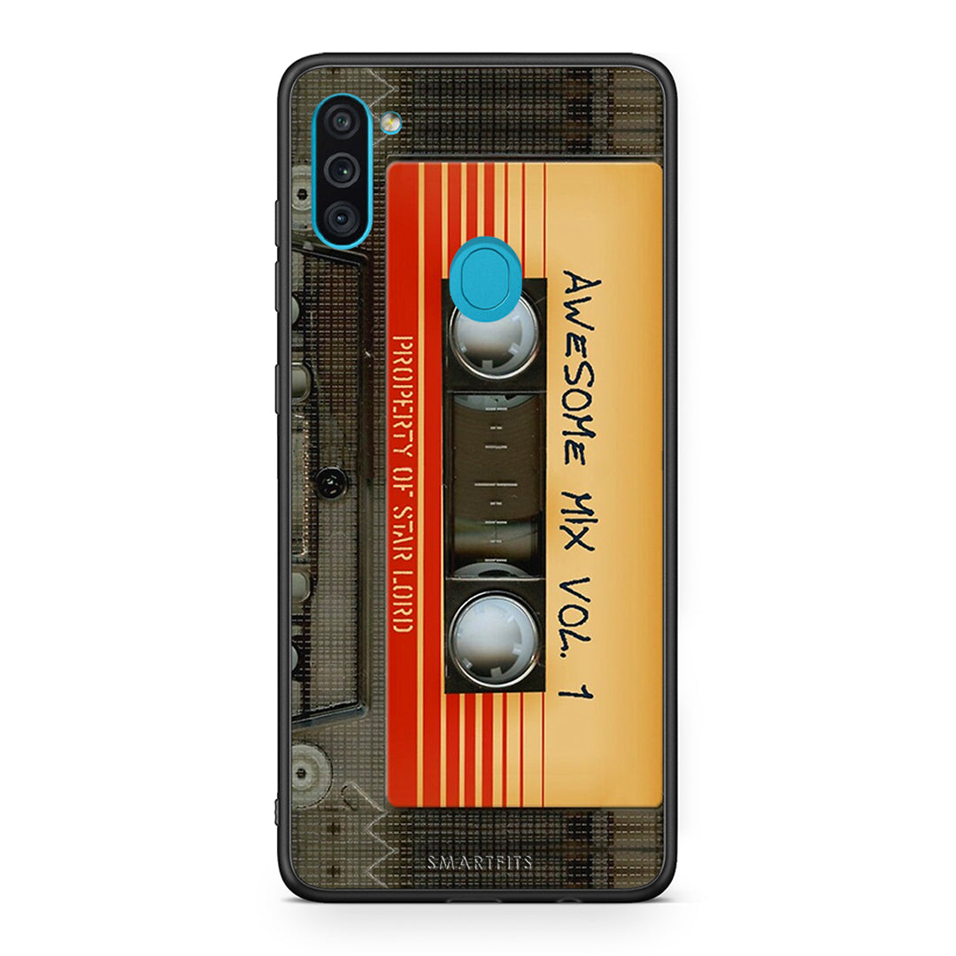 Samsung A11/M11 Awesome Mix θήκη από τη Smartfits με σχέδιο στο πίσω μέρος και μαύρο περίβλημα | Smartphone case with colorful back and black bezels by Smartfits