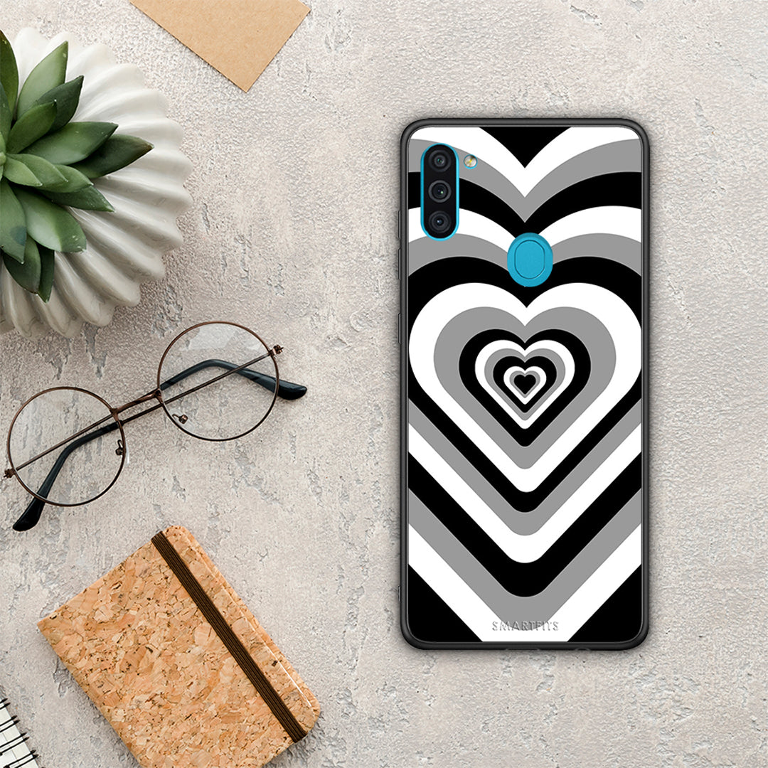 Black Hearts - Samsung Galaxy A11 / M11 θήκη