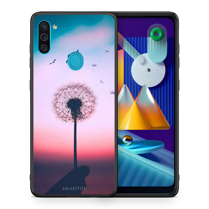 Θήκη Samsung A11/M11 Wish Boho από τη Smartfits με σχέδιο στο πίσω μέρος και μαύρο περίβλημα | Samsung A11/M11 Wish Boho case with colorful back and black bezels