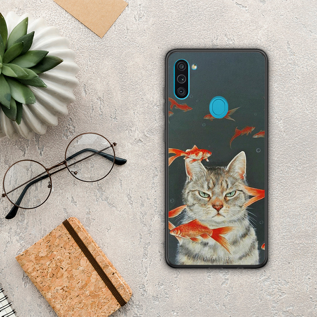 Cat Goldfish - Samsung Galaxy A11 / M11 θήκη
