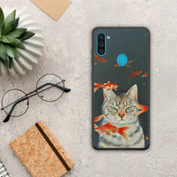 Thumbnail for Cat Goldfish - Samsung Galaxy A11 / M11 θήκη
