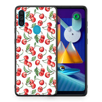 Thumbnail for Θήκη Samsung A11/M11 Cherry Summer από τη Smartfits με σχέδιο στο πίσω μέρος και μαύρο περίβλημα | Samsung A11/M11 Cherry Summer case with colorful back and black bezels