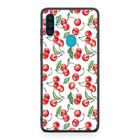 Thumbnail for Samsung A11/M11 Cherry Summer θήκη από τη Smartfits με σχέδιο στο πίσω μέρος και μαύρο περίβλημα | Smartphone case with colorful back and black bezels by Smartfits