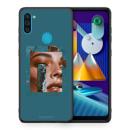 Θήκη Samsung A11/M11 Cry An Ocean από τη Smartfits με σχέδιο στο πίσω μέρος και μαύρο περίβλημα | Samsung A11/M11 Cry An Ocean case with colorful back and black bezels