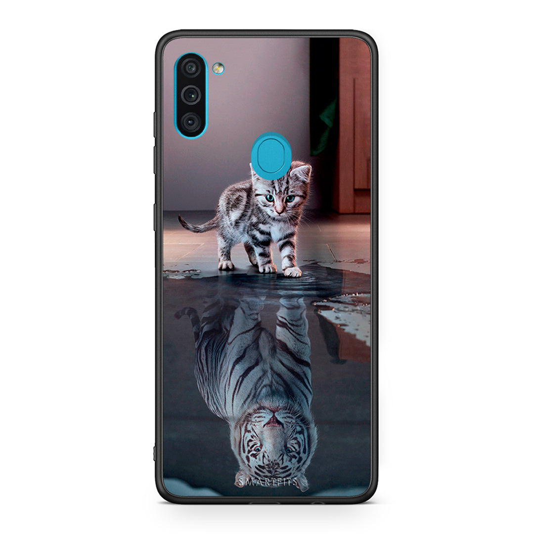 4 - Samsung A11/M11 Tiger Cute case, cover, bumper