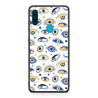 Samsung A11/M11 Ftou Ftou θήκη από τη Smartfits με σχέδιο στο πίσω μέρος και μαύρο περίβλημα | Smartphone case with colorful back and black bezels by Smartfits