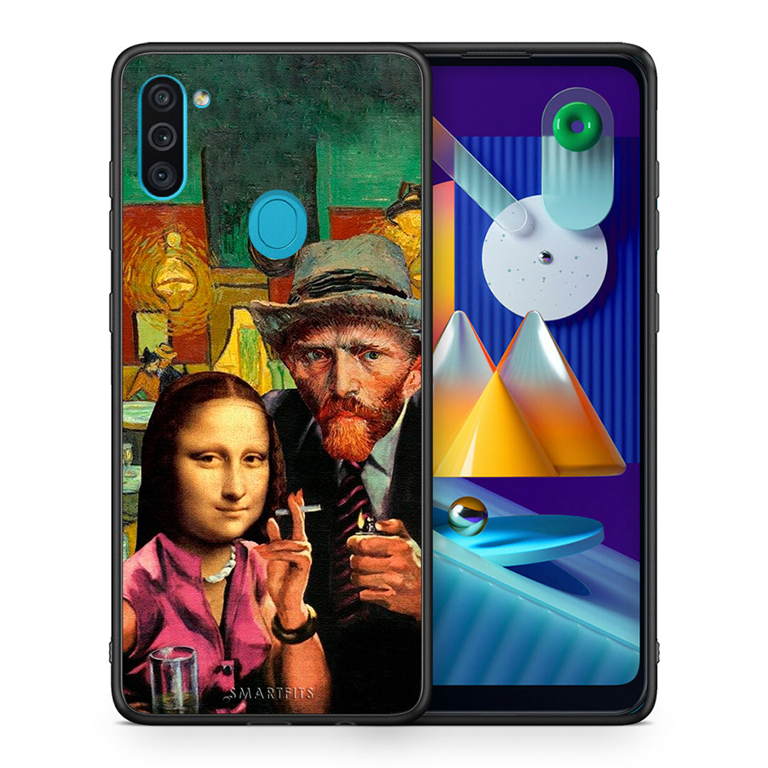 Θήκη Samsung A11/M11 Funny Art από τη Smartfits με σχέδιο στο πίσω μέρος και μαύρο περίβλημα | Samsung A11/M11 Funny Art case with colorful back and black bezels