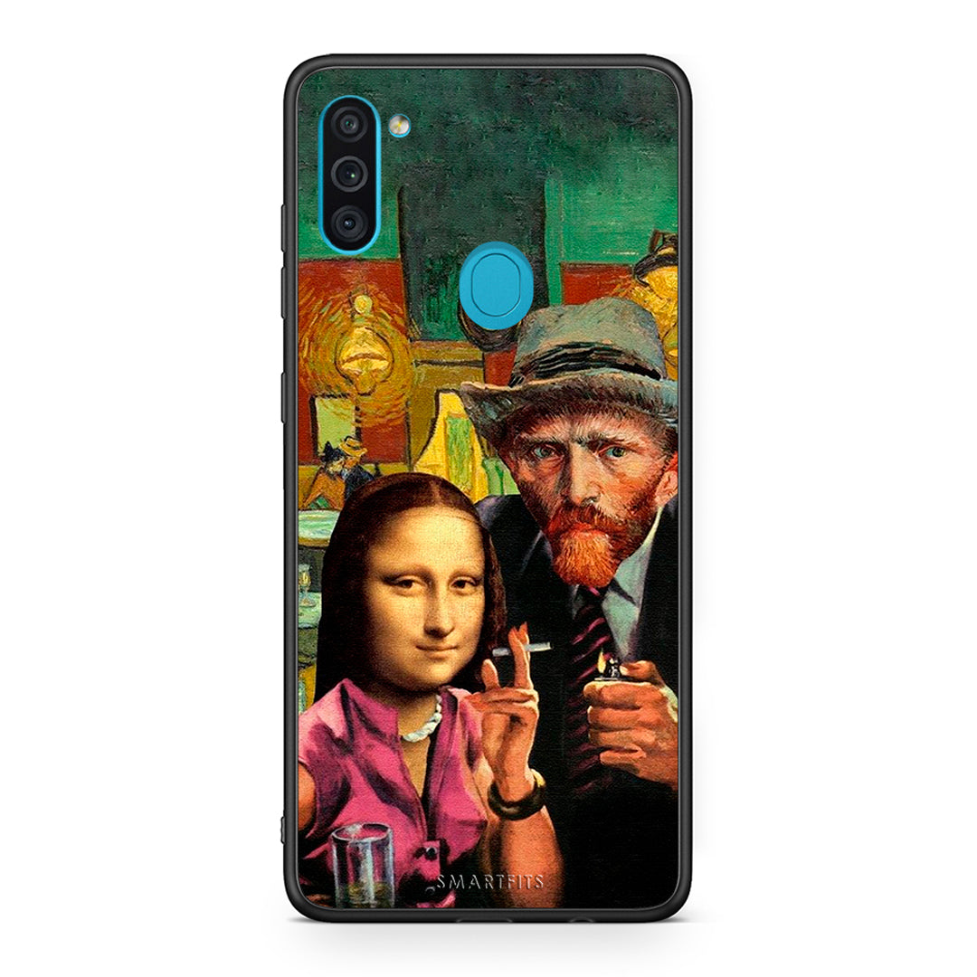 Samsung A11/M11 Funny Art θήκη από τη Smartfits με σχέδιο στο πίσω μέρος και μαύρο περίβλημα | Smartphone case with colorful back and black bezels by Smartfits