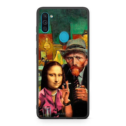 Samsung A11/M11 Funny Art θήκη από τη Smartfits με σχέδιο στο πίσω μέρος και μαύρο περίβλημα | Smartphone case with colorful back and black bezels by Smartfits