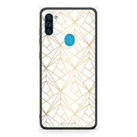 Thumbnail for 111 - Samsung A11/M11 Luxury White Geometric case, cover, bumper
