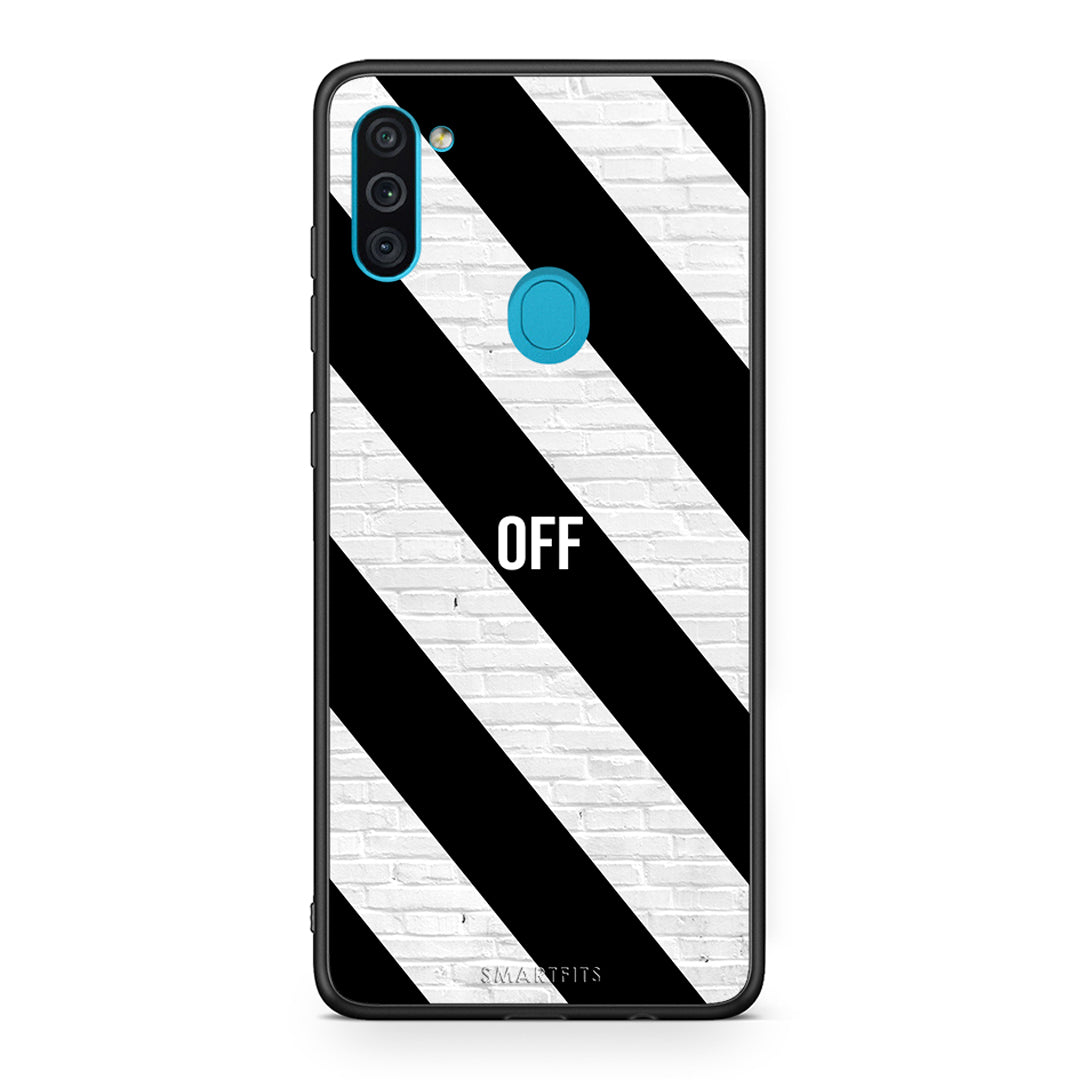 Samsung A11/M11 Get Off θήκη από τη Smartfits με σχέδιο στο πίσω μέρος και μαύρο περίβλημα | Smartphone case with colorful back and black bezels by Smartfits