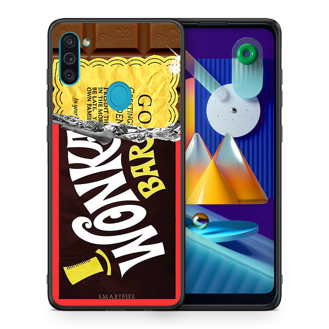 Θήκη Samsung A11/M11 Golden Ticket από τη Smartfits με σχέδιο στο πίσω μέρος και μαύρο περίβλημα | Samsung A11/M11 Golden Ticket case with colorful back and black bezels