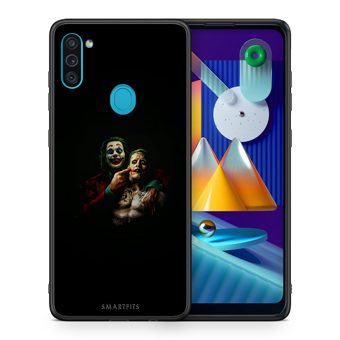 Θήκη Samsung A11/M11 Clown Hero από τη Smartfits με σχέδιο στο πίσω μέρος και μαύρο περίβλημα | Samsung A11/M11 Clown Hero case with colorful back and black bezels