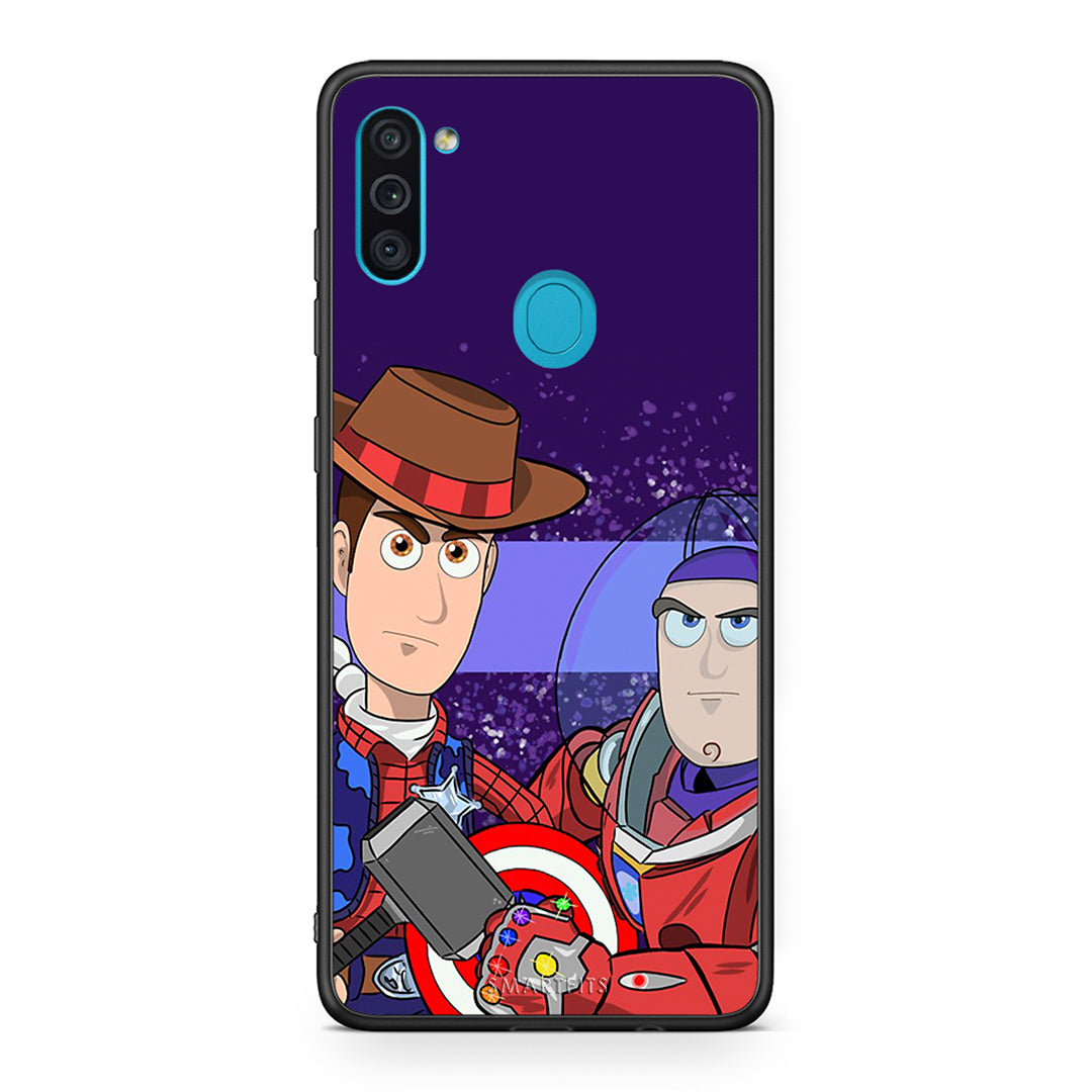 Samsung A11/M11 Infinity Story θήκη από τη Smartfits με σχέδιο στο πίσω μέρος και μαύρο περίβλημα | Smartphone case with colorful back and black bezels by Smartfits