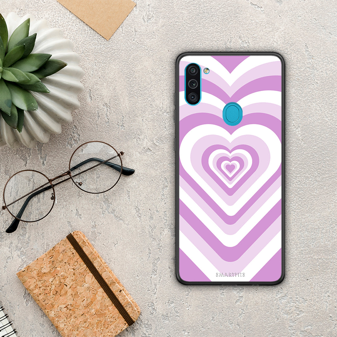 Lilac Hearts - Samsung Galaxy A11 / M11 θήκη