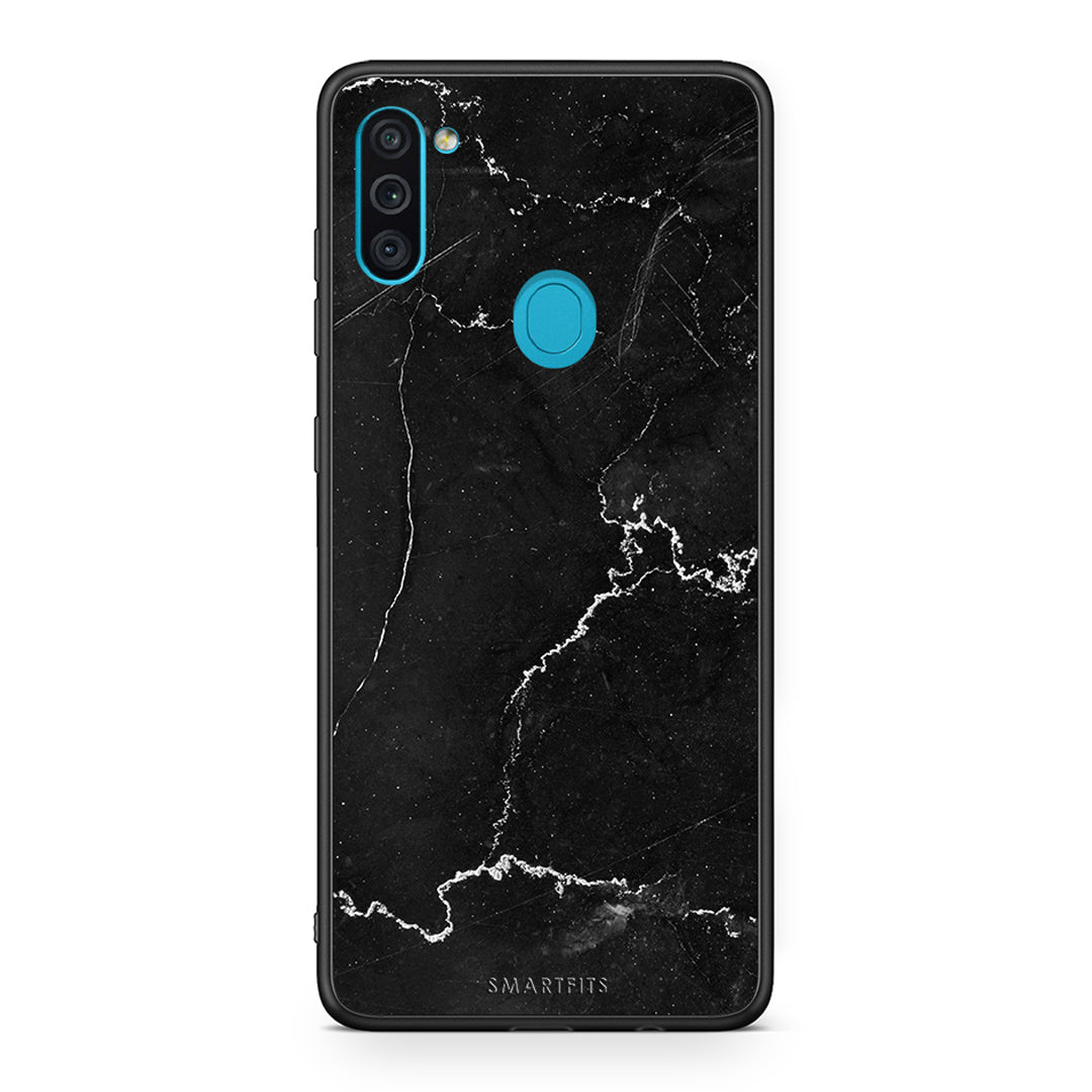 Samsung A11/M11 Marble Black θήκη από τη Smartfits με σχέδιο στο πίσω μέρος και μαύρο περίβλημα | Smartphone case with colorful back and black bezels by Smartfits