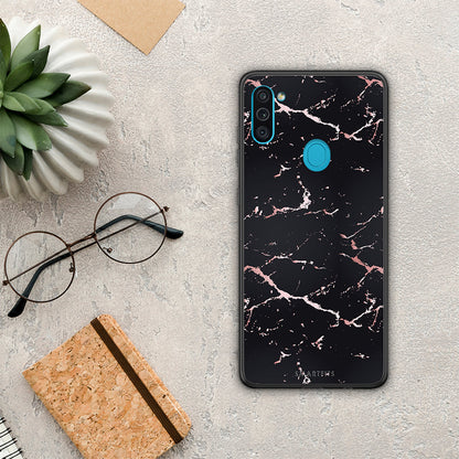 Marble Black Rosegold - Samsung Galaxy A11 / M11 θήκη