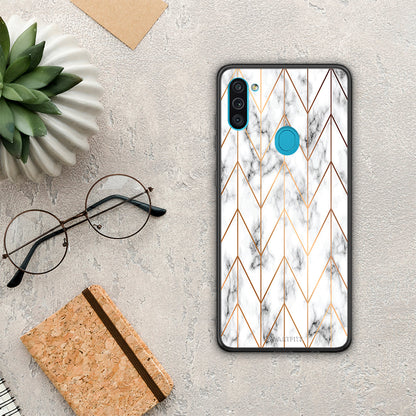 Marble Gold Geometric - Samsung Galaxy A11 / M11 θήκη