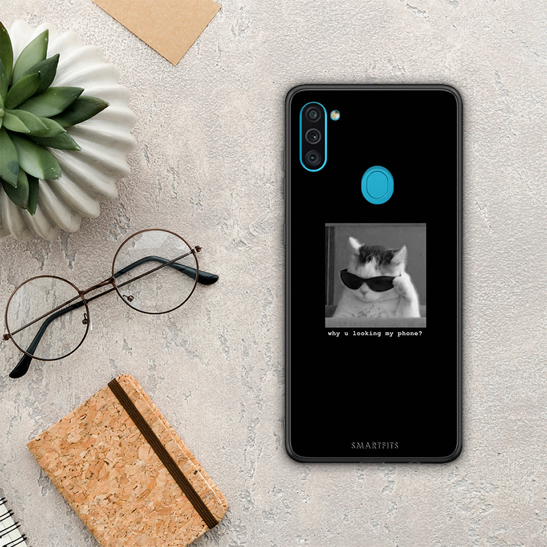 Meme Cat - Samsung Galaxy A11 / M11 θήκη