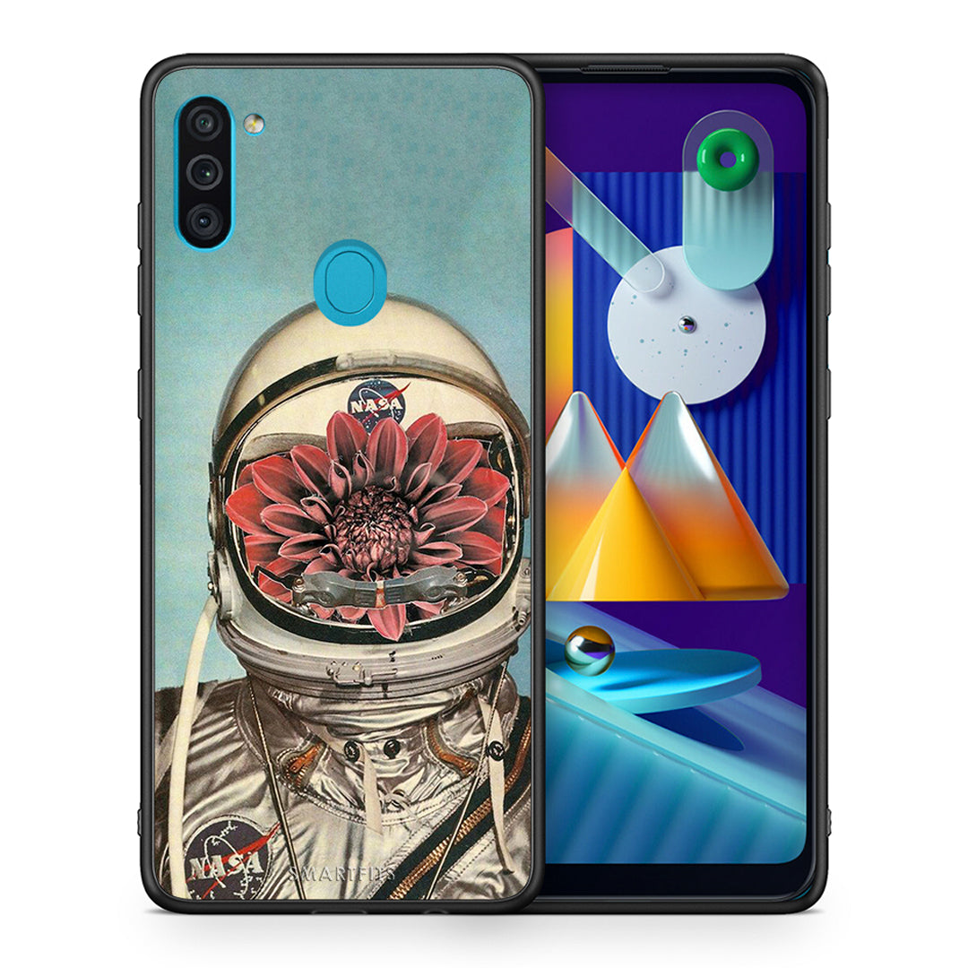 Θήκη Samsung A11/M11 Nasa Bloom από τη Smartfits με σχέδιο στο πίσω μέρος και μαύρο περίβλημα | Samsung A11/M11 Nasa Bloom case with colorful back and black bezels