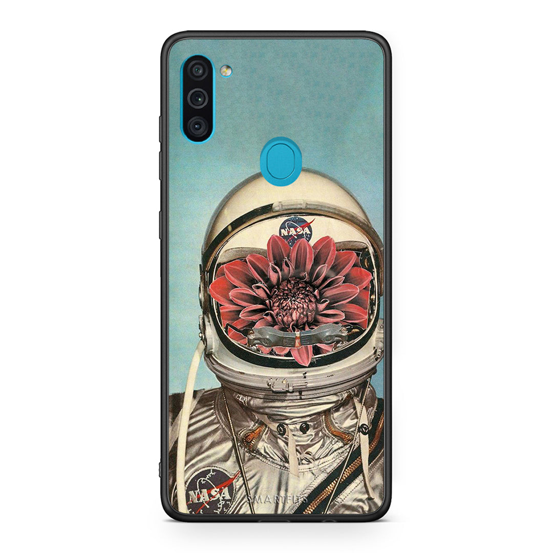 Samsung A11/M11 Nasa Bloom θήκη από τη Smartfits με σχέδιο στο πίσω μέρος και μαύρο περίβλημα | Smartphone case with colorful back and black bezels by Smartfits