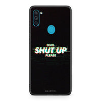 Thumbnail for Samsung A11/M11 OMG ShutUp θήκη από τη Smartfits με σχέδιο στο πίσω μέρος και μαύρο περίβλημα | Smartphone case with colorful back and black bezels by Smartfits