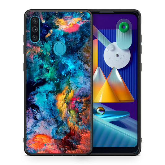 Θήκη Samsung A11/M11 Crayola Paint από τη Smartfits με σχέδιο στο πίσω μέρος και μαύρο περίβλημα | Samsung A11/M11 Crayola Paint case with colorful back and black bezels