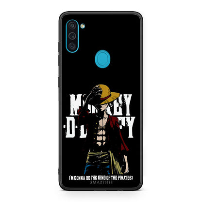 Samsung A11/M11 Pirate King θήκη από τη Smartfits με σχέδιο στο πίσω μέρος και μαύρο περίβλημα | Smartphone case with colorful back and black bezels by Smartfits