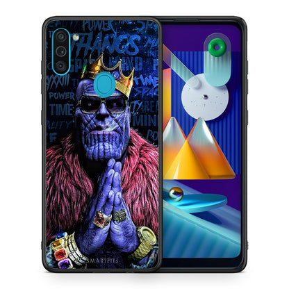 Θήκη Samsung A11/M11 Thanos PopArt από τη Smartfits με σχέδιο στο πίσω μέρος και μαύρο περίβλημα | Samsung A11/M11 Thanos PopArt case with colorful back and black bezels