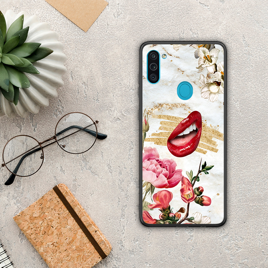 Red Lips - Samsung Galaxy A11 / M11 θήκη