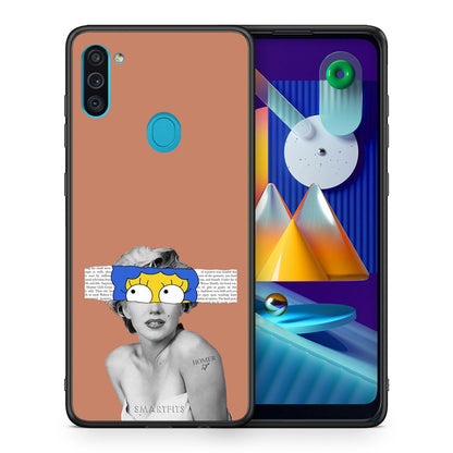 Θήκη Samsung A11/M11 Sim Merilyn από τη Smartfits με σχέδιο στο πίσω μέρος και μαύρο περίβλημα | Samsung A11/M11 Sim Merilyn case with colorful back and black bezels