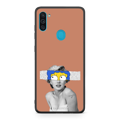 Samsung A11/M11 Sim Merilyn θήκη από τη Smartfits με σχέδιο στο πίσω μέρος και μαύρο περίβλημα | Smartphone case with colorful back and black bezels by Smartfits