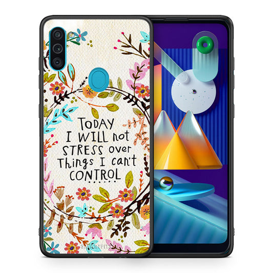 Θήκη Samsung A11/M11 Stress Over από τη Smartfits με σχέδιο στο πίσω μέρος και μαύρο περίβλημα | Samsung A11/M11 Stress Over case with colorful back and black bezels