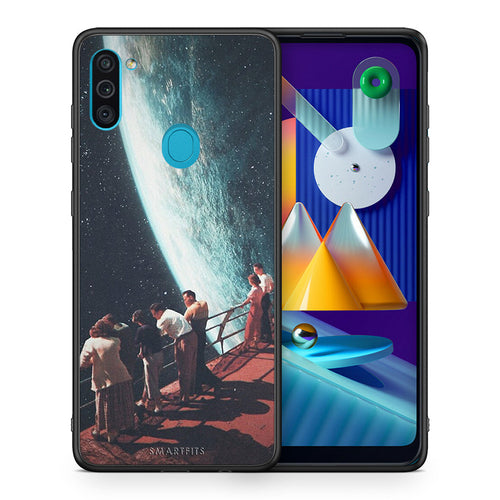 Θήκη Samsung A11/M11 Surreal View από τη Smartfits με σχέδιο στο πίσω μέρος και μαύρο περίβλημα | Samsung A11/M11 Surreal View case with colorful back and black bezels