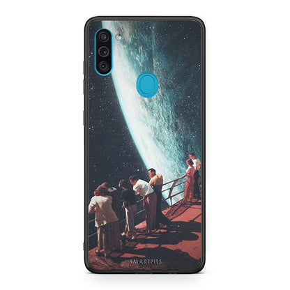 Samsung A11/M11 Surreal View θήκη από τη Smartfits με σχέδιο στο πίσω μέρος και μαύρο περίβλημα | Smartphone case with colorful back and black bezels by Smartfits