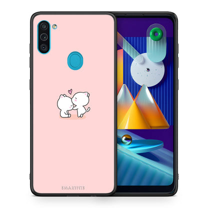 Θήκη Samsung A11/M11 Love Valentine από τη Smartfits με σχέδιο στο πίσω μέρος και μαύρο περίβλημα | Samsung A11/M11 Love Valentine case with colorful back and black bezels