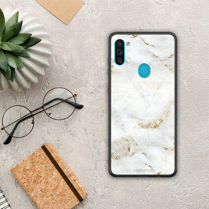 White Gold Marble - Samsung Galaxy A11 / M11 θήκη
