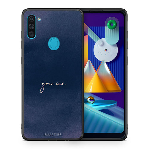 Θήκη Samsung A11/M11 You Can από τη Smartfits με σχέδιο στο πίσω μέρος και μαύρο περίβλημα | Samsung A11/M11 You Can case with colorful back and black bezels