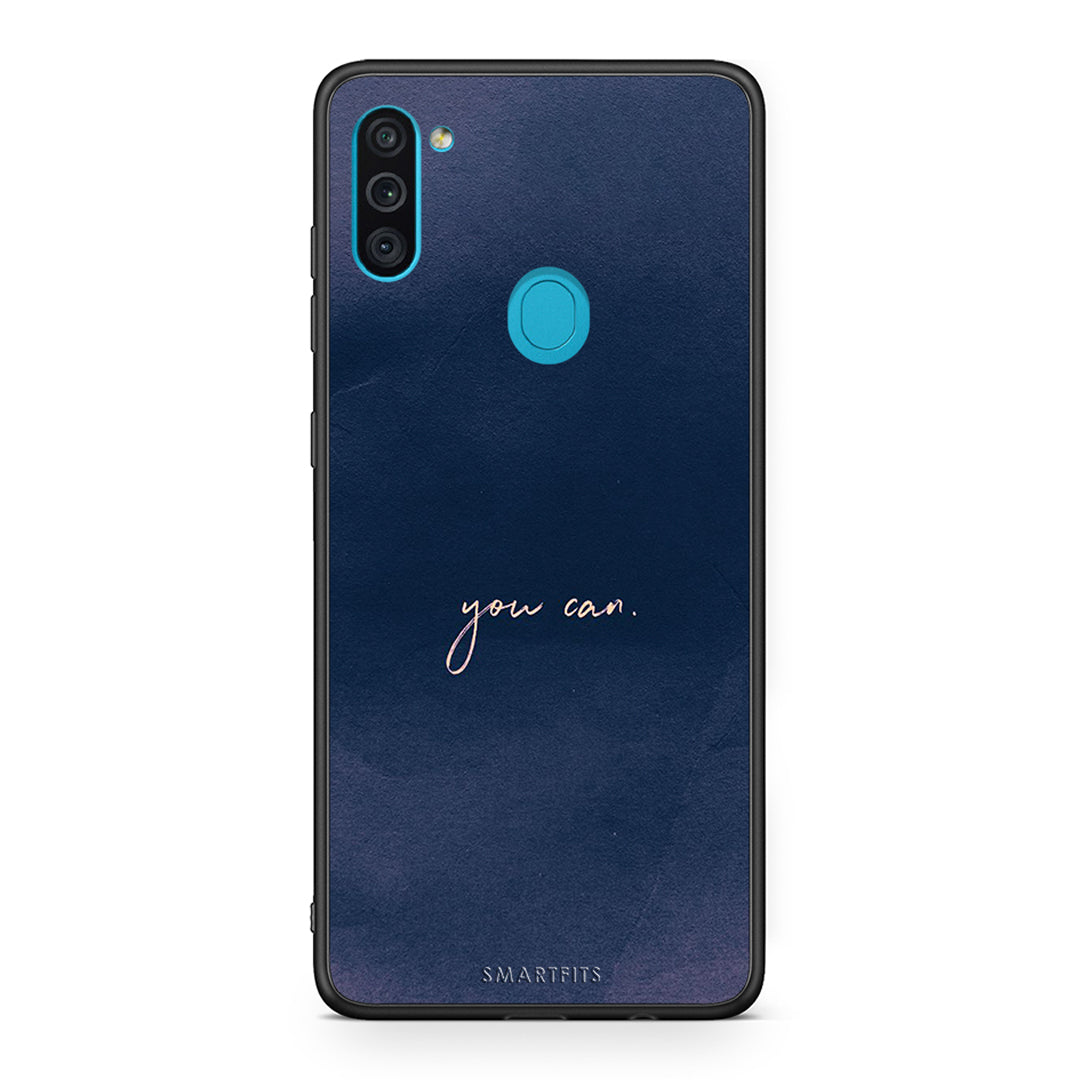 Samsung A11/M11 You Can θήκη από τη Smartfits με σχέδιο στο πίσω μέρος και μαύρο περίβλημα | Smartphone case with colorful back and black bezels by Smartfits
