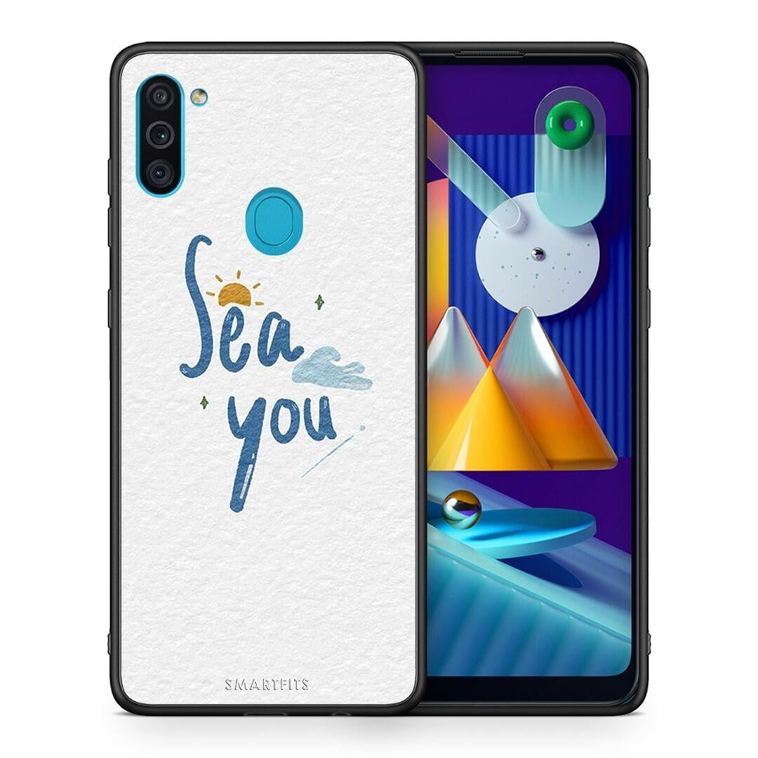 Θήκη Samsung A11 / M11 Sea You από τη Smartfits με σχέδιο στο πίσω μέρος και μαύρο περίβλημα | Samsung A11 / M11 Sea You case with colorful back and black bezels