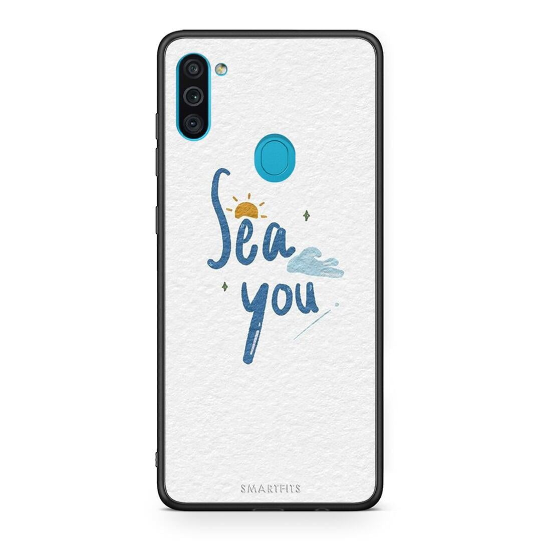 Samsung A11 / M11 Sea You Θήκη από τη Smartfits με σχέδιο στο πίσω μέρος και μαύρο περίβλημα | Smartphone case with colorful back and black bezels by Smartfits