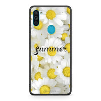 Thumbnail for Samsung A11 / M11 Summer Daisies Θήκη από τη Smartfits με σχέδιο στο πίσω μέρος και μαύρο περίβλημα | Smartphone case with colorful back and black bezels by Smartfits