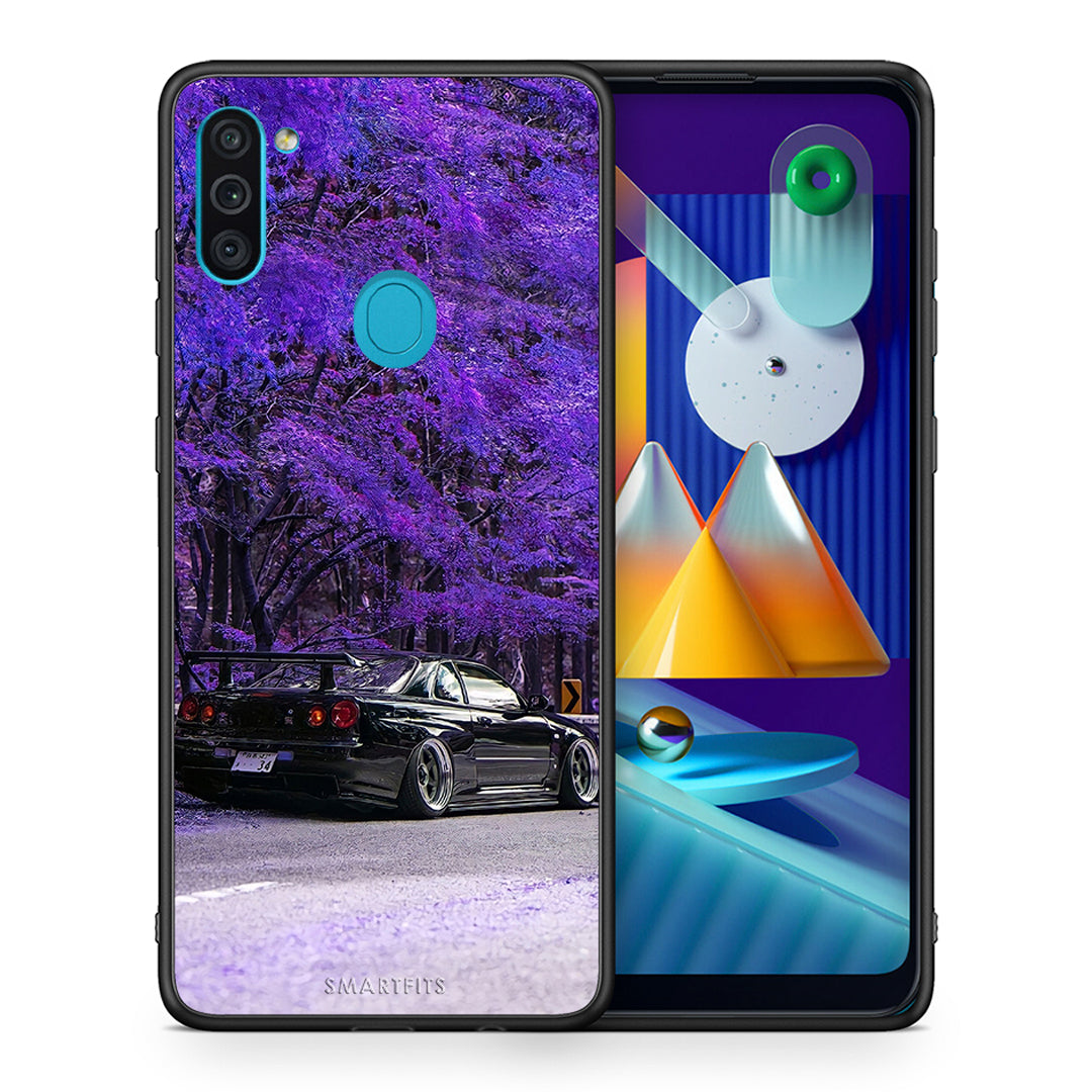 Θήκη Αγίου Βαλεντίνου Samsung A11 / M11 Super Car από τη Smartfits με σχέδιο στο πίσω μέρος και μαύρο περίβλημα | Samsung A11 / M11 Super Car case with colorful back and black bezels