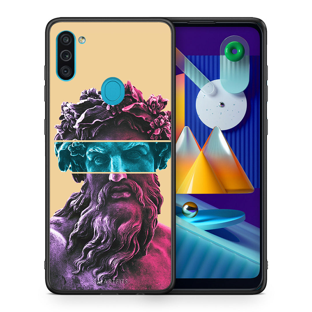 Θήκη Αγίου Βαλεντίνου Samsung A11 / M11 Zeus Art από τη Smartfits με σχέδιο στο πίσω μέρος και μαύρο περίβλημα | Samsung A11 / M11 Zeus Art case with colorful back and black bezels