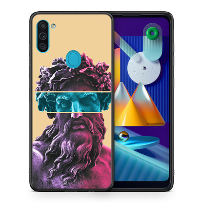 Θήκη Αγίου Βαλεντίνου Samsung A11 / M11 Zeus Art από τη Smartfits με σχέδιο στο πίσω μέρος και μαύρο περίβλημα | Samsung A11 / M11 Zeus Art case with colorful back and black bezels