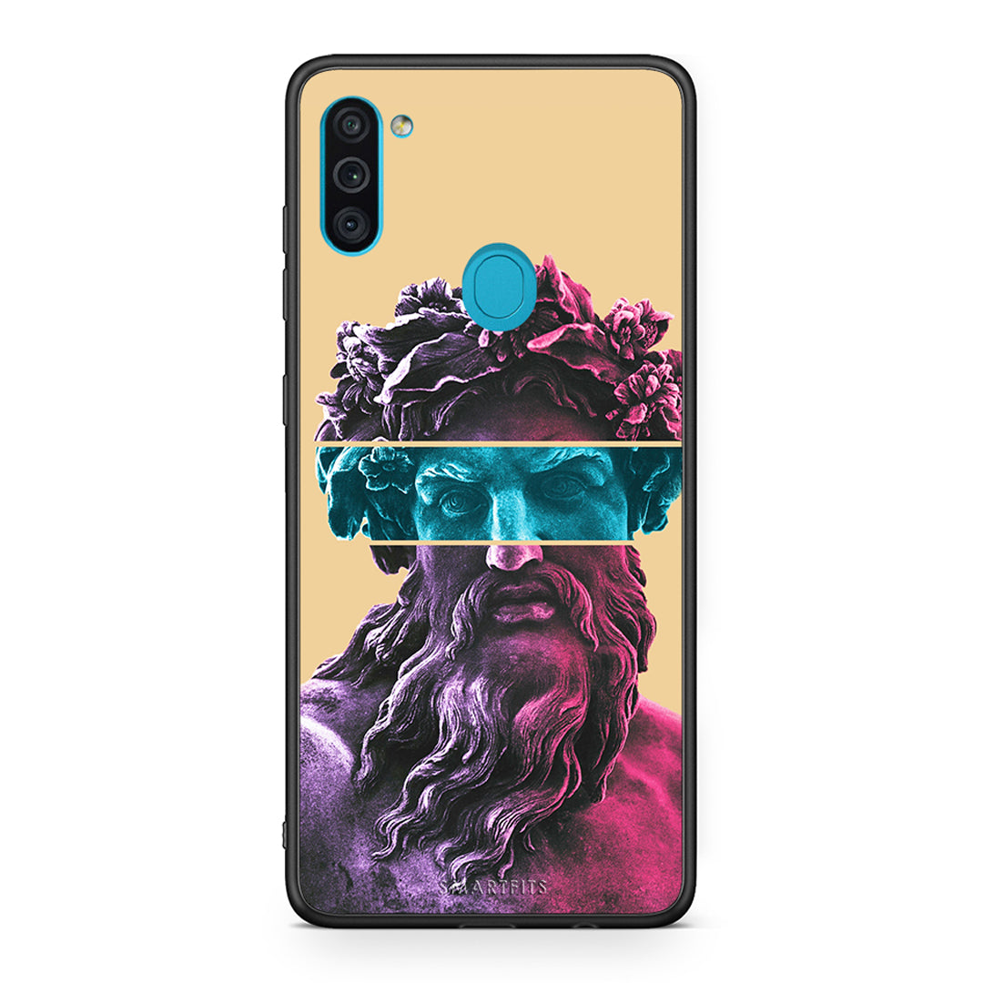 Samsung A11 / M11 Zeus Art Θήκη Αγίου Βαλεντίνου από τη Smartfits με σχέδιο στο πίσω μέρος και μαύρο περίβλημα | Smartphone case with colorful back and black bezels by Smartfits