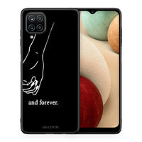 Thumbnail for Θήκη Αγίου Βαλεντίνου Samsung A12 Always & Forever 2 από τη Smartfits με σχέδιο στο πίσω μέρος και μαύρο περίβλημα | Samsung A12 Always & Forever 2 case with colorful back and black bezels