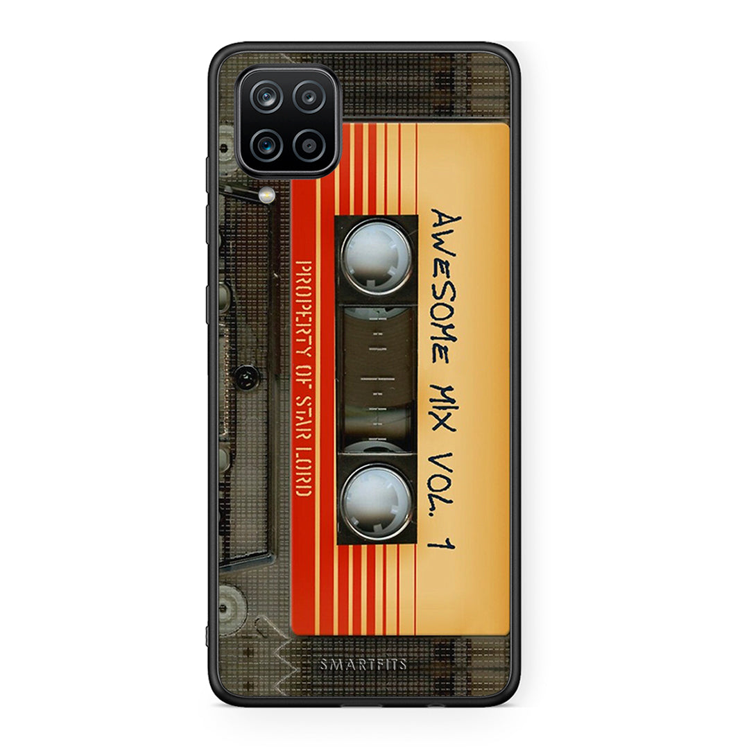 Samsung A12 Awesome Mix θήκη από τη Smartfits με σχέδιο στο πίσω μέρος και μαύρο περίβλημα | Smartphone case with colorful back and black bezels by Smartfits