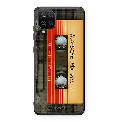 Samsung A12 Awesome Mix θήκη από τη Smartfits με σχέδιο στο πίσω μέρος και μαύρο περίβλημα | Smartphone case with colorful back and black bezels by Smartfits